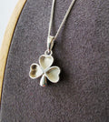 Shamrock sterling silver necklace