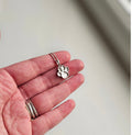 Paw print sterling silver necklace