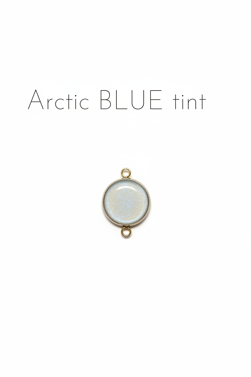 Crystal pear drop sterling silver ring